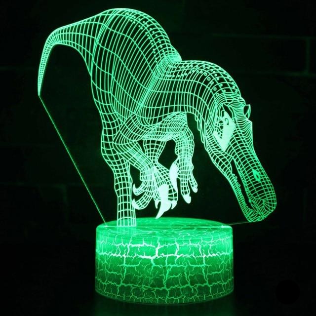 Lampă cu iluzie 3D - Suchomimus