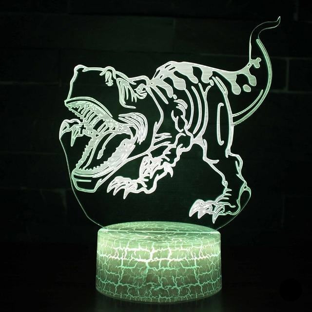 Lampă cu iluzie 3D - T-Rex