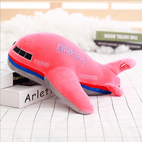 Plush avion - roz - mai multe mărimi