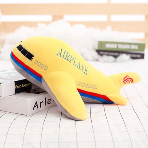Plush avion - galben - mai multe mărimi