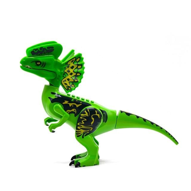 Figurină Jurassic World dinozaur Dilophosaurus pentru Lego - 28 cm