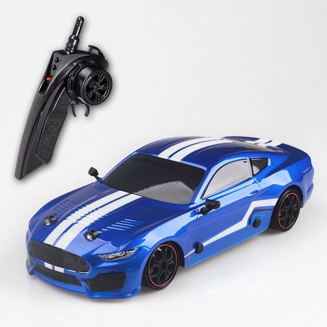 Mașină sport teleghidată - Ford Mustang albastru