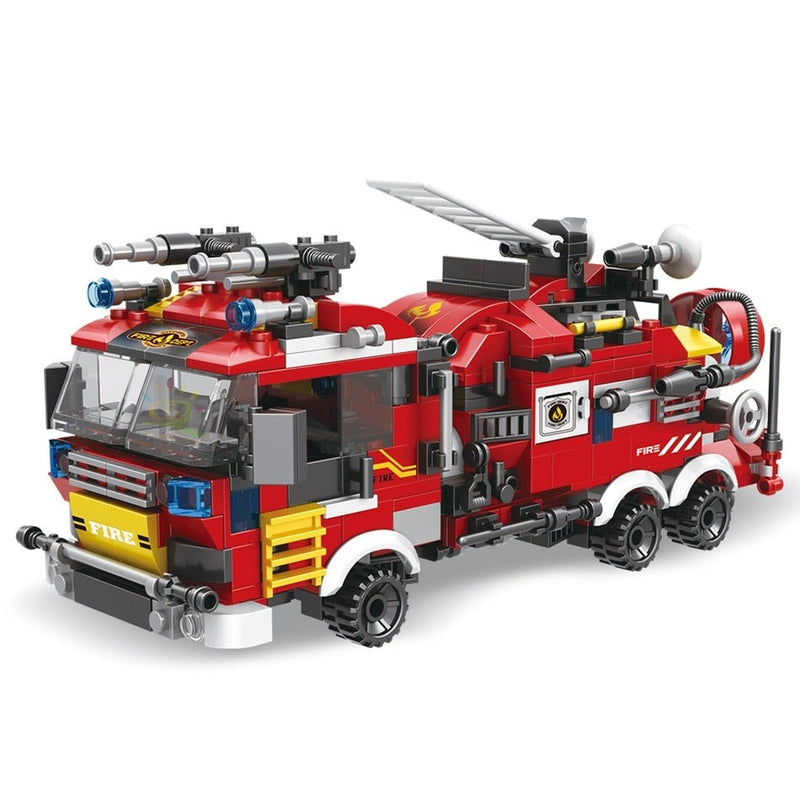 Set de construcții - camion de pompieri 8în1 806 piese