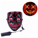 Mască cu LED-uri - mai multe variante