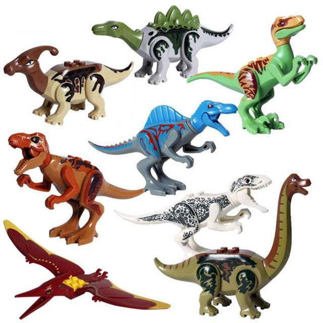 Figurine dinozauri Jurassic World pentru Lego - 8 buc