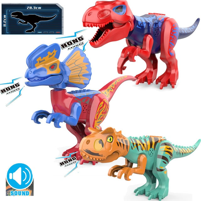 Figurine dinozauri Jurassic World pentru Lego - 3 buc