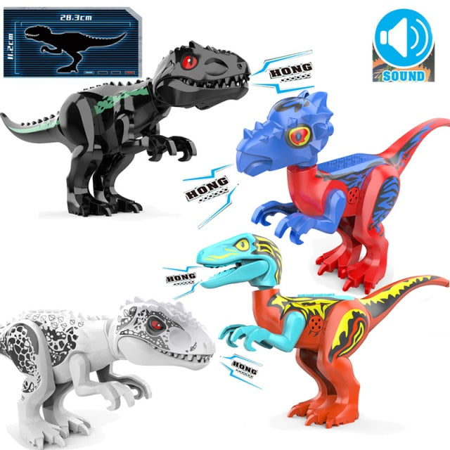 Figurine dinozauri Jurassic World pentru Lego - 4 buc