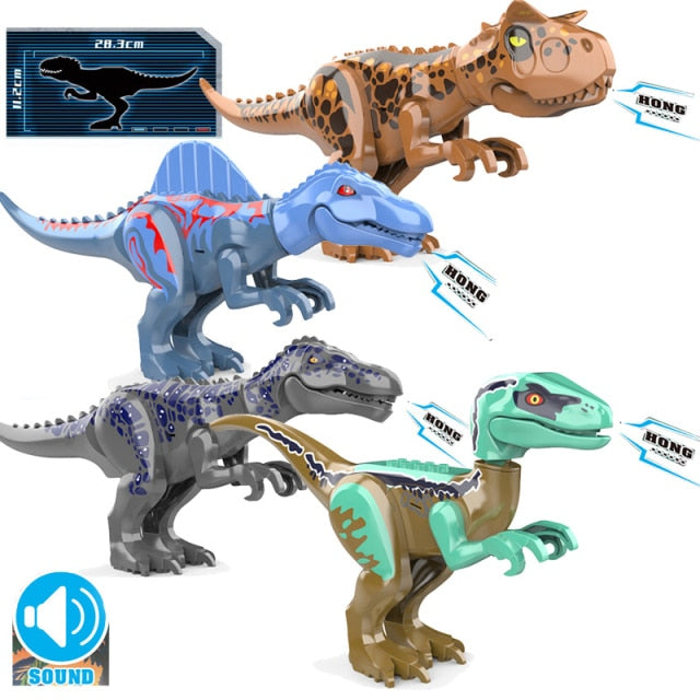 Figurine dinozauri Jurassic World pentru Lego - 4 buc