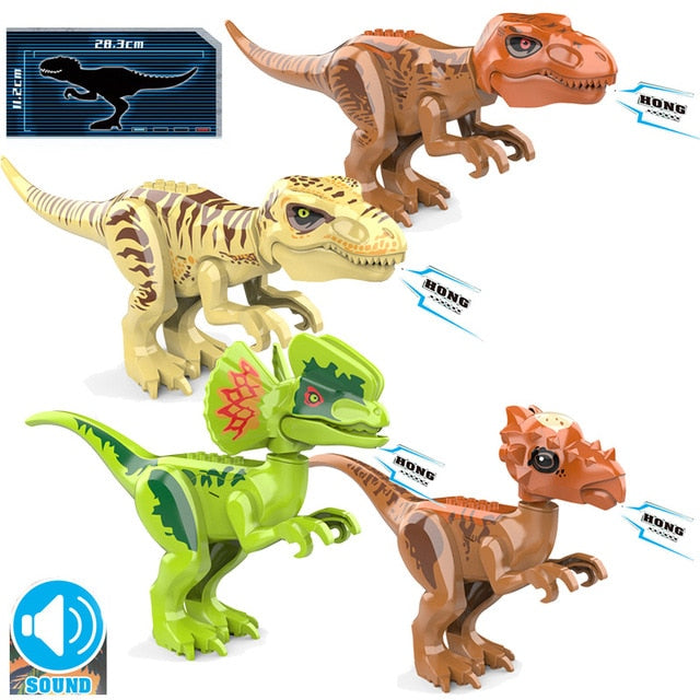 Figurine dinozauri Jurassic World pentru Lego - 4 buc