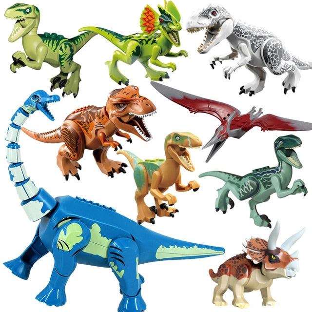 Figurine dinozauri Jurassic World pentru Lego - 9 buc