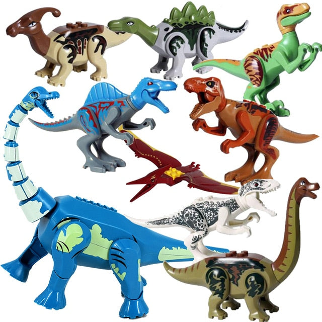 Figurine dinozauri Jurassic World pentru Lego - 9 buc