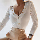 Pulover elegant cu guler crewneck pentru femei - mai multe culori