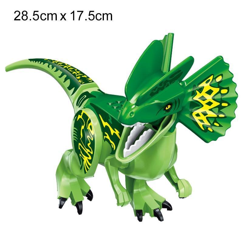 Figurină Jurassic World dinozaur Dilophosaurus pentru Lego - 28 cm