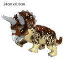 Figurină de dinozaur Jurassic World Triceratops pentru Lego - 24 cm