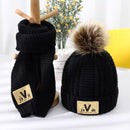 Set de căciulă de iarnă pentru copii și fular - mai multe culori