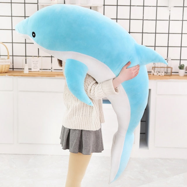 Plush delfin albastru - mai multe mărimi