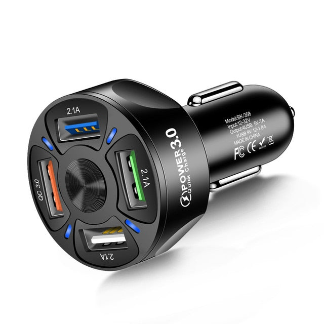 Încărcător auto USB - 2 culori