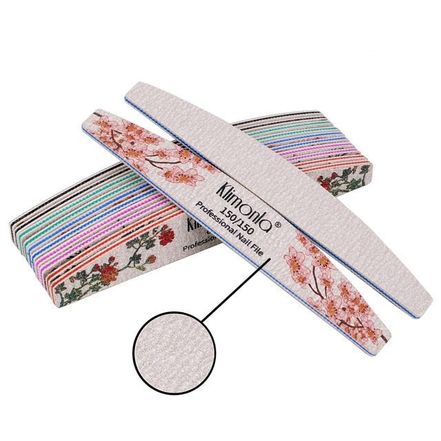 Fișă de unghii cu motiv floral - mai multe variante