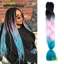 Păr kanekalon multicolor pe împletituri - mai multe culori