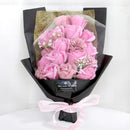 Aranjament floral din săpun