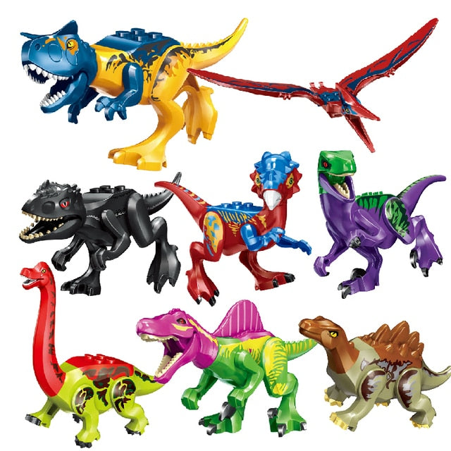 Figurine dinozauri Jurassic World pentru Lego - 8 buc