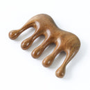 Instrumentul de masaj cu pieptene de abanos natural