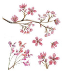 Tatuaj de flori de piersic pentru mici și mari - mai multe variante