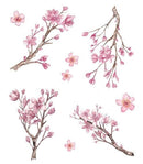 Tatuaj de flori de piersic pentru mici și mari - mai multe variante