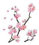 Tatuaj de flori de piersic pentru mici și mari - mai multe variante