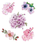 Tatuaj de flori de piersic pentru mici și mari - mai multe variante