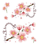 Tatuaj de flori de piersic pentru mici și mari - mai multe variante