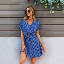 Rochie de vară pentru doamne cu buline - mai multe culori