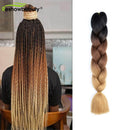 Păr kanekalon multicolor pe împletituri - mai multe culori