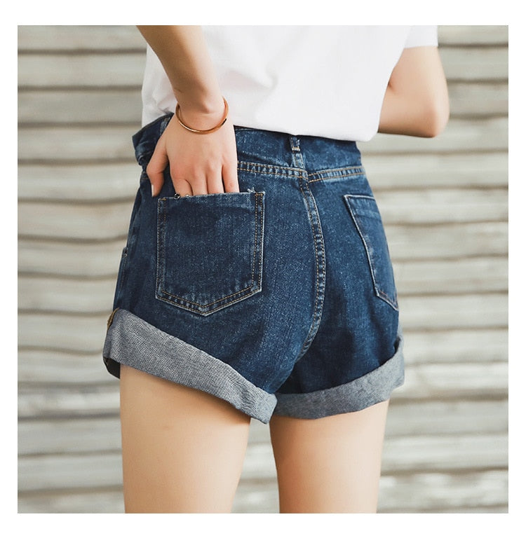 Pantaloni scurți din denim pentru femei - mai multe culori