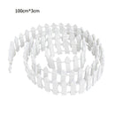 Gard din lemn cu muluri - mai multe culori