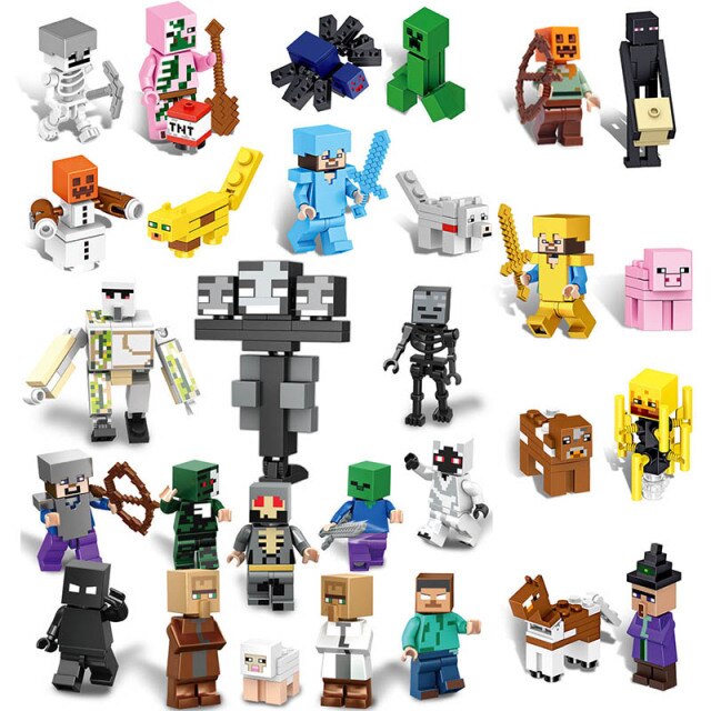 Figurine Minecraft pentru Lego - 29 buc