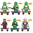 Figurine Țestoasele Ninja pentru Lego - 6 buc