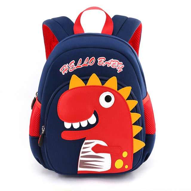 Rucsac albastru pentru copii Dino - mai multe mărimi
