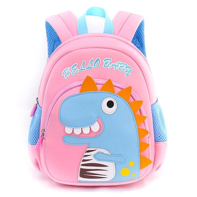 Rucsac roz pentru copii Dino - mai multe mărimi