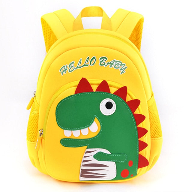 Rucsac galben pentru copii Dino - mai multe mărimi