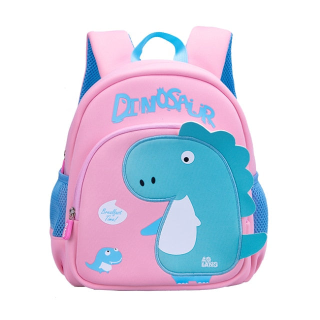Rucsac roz pentru copii Dino - mai multe mărimi