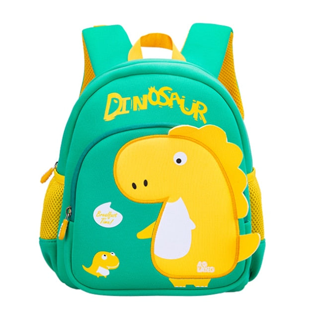 Rucsac verde pentru copii Dino - mai multe mărimi