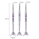 Set de perii pentru unghii - 3 buc