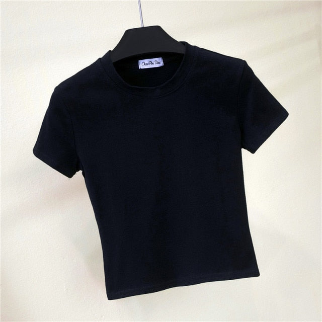 Tricou de culoare solidă pentru femei - mai multe culori