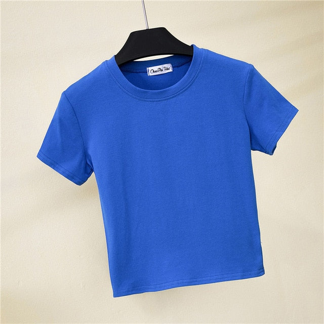 Tricou de culoare solidă pentru femei - mai multe culori