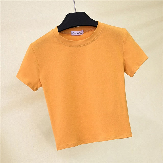Tricou de culoare solidă pentru femei - mai multe culori