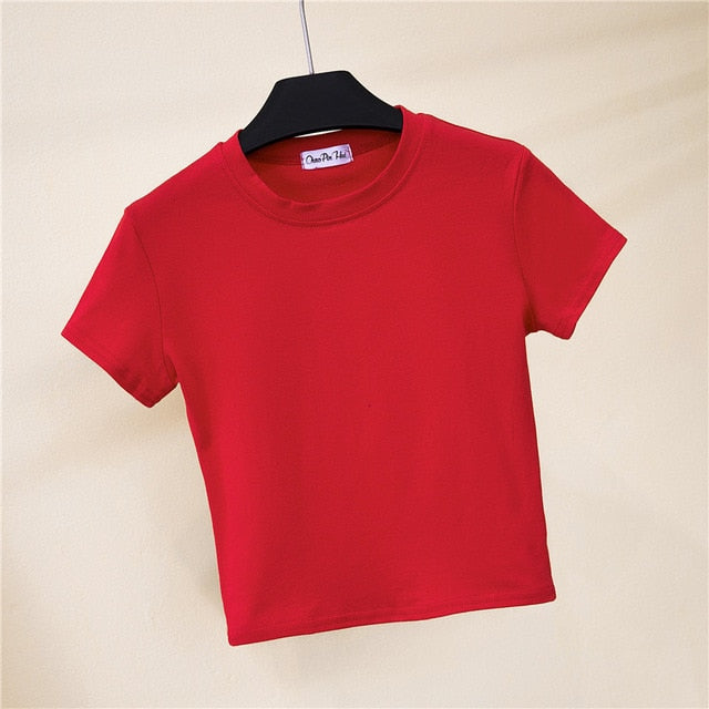 Tricou de culoare solidă pentru femei - mai multe culori