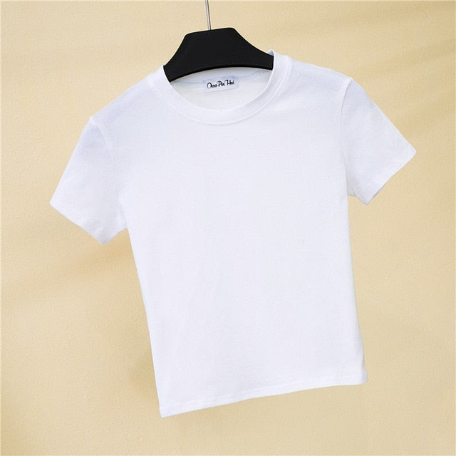 Tricou de culoare solidă pentru femei - mai multe culori