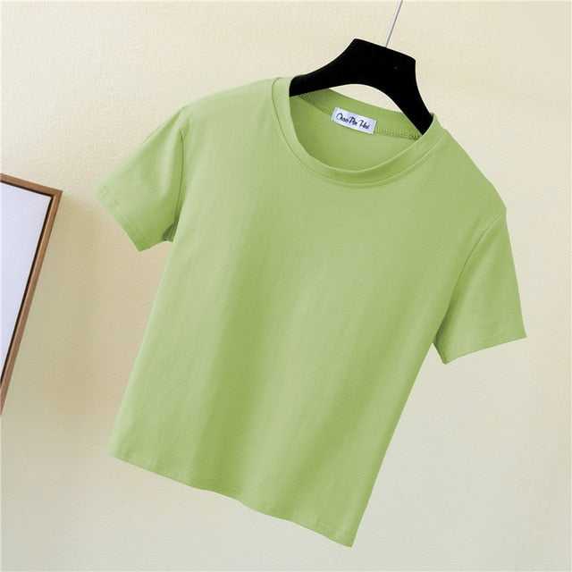 Tricou de culoare solidă pentru femei - mai multe culori