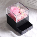 Cutie cadou pentru bijuterii cu trandafiri - mai multe variante